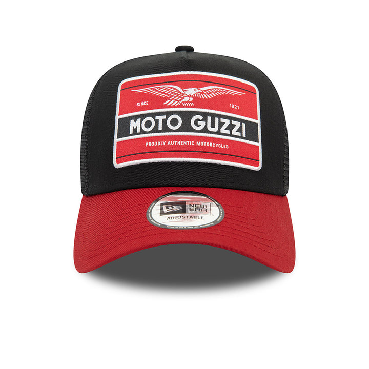 9FORTY E-Frame Trucker Graphic Patch Moto Guzzi Black Scarlet Snapback