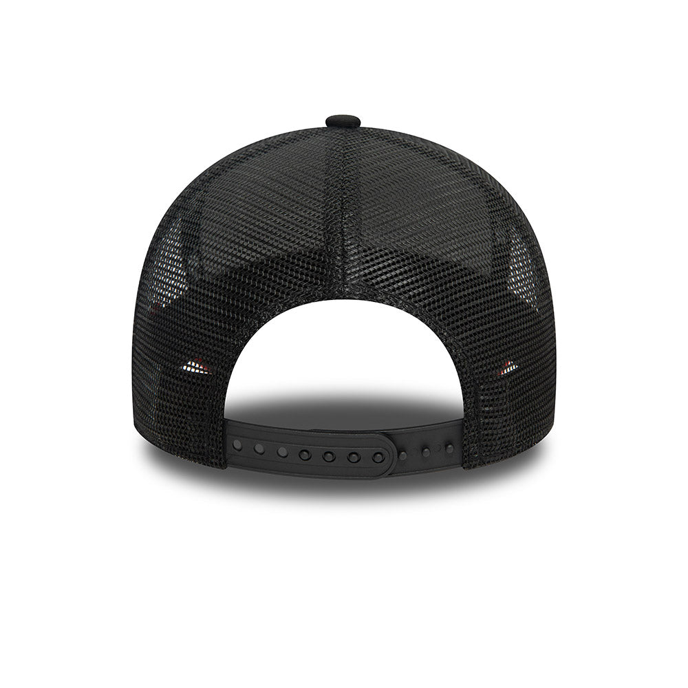 9FORTY E-Frame Trucker Graphic Patch Moto Guzzi Black Scarlet Snapback