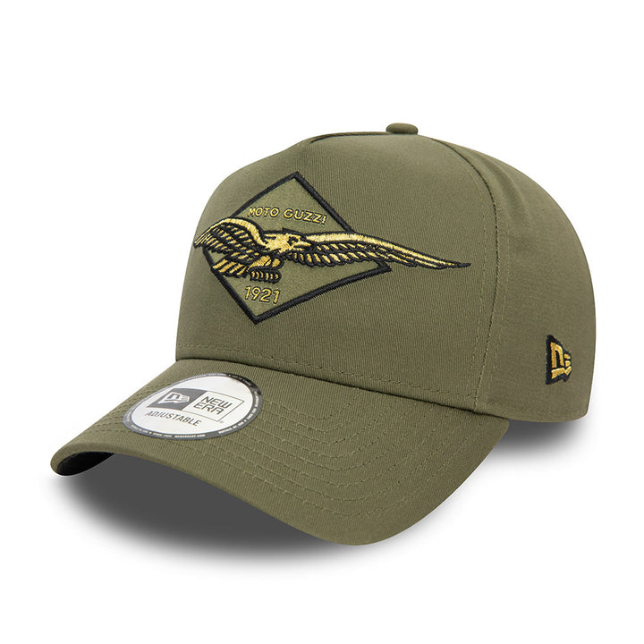9FORTY E-Frame Trucker Graphic Patch Moto Guzzi Khaki Snapback