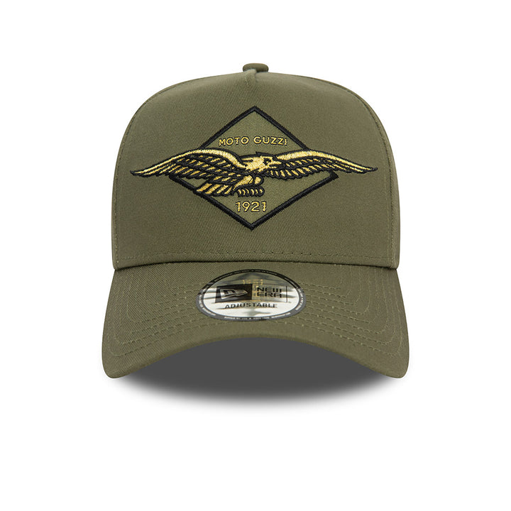 9FORTY E-Frame Trucker Graphic Patch Moto Guzzi Khaki Snapback
