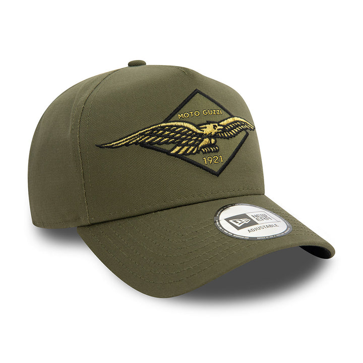 9FORTY E-Frame Trucker Graphic Patch Moto Guzzi Khaki Snapback