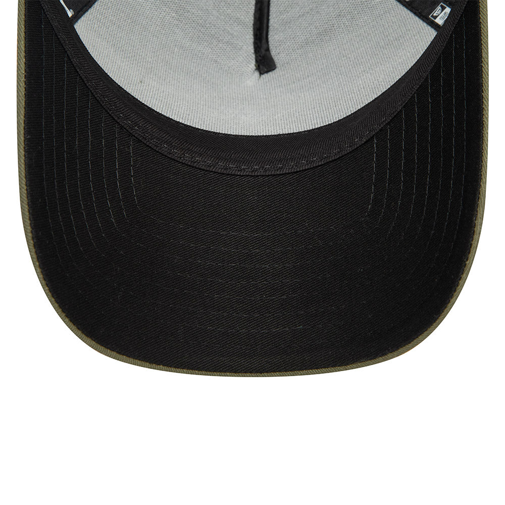 9FORTY E-Frame Trucker Graphic Patch Moto Guzzi Khaki Snapback