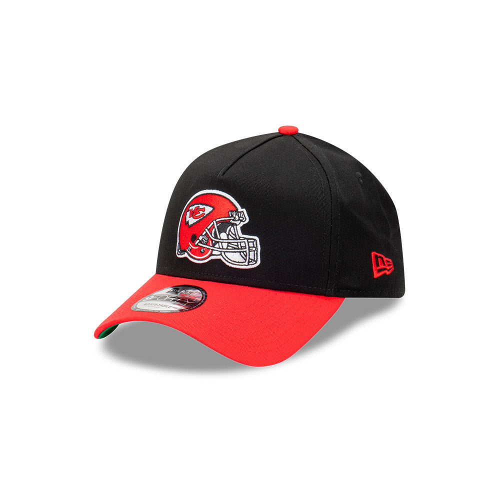 9FORTY A-Frame Kansas City Chiefs NFL Rivalry Black Scarlet Red Snapback
