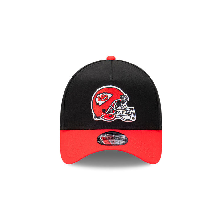 9FORTY A-Frame Kansas City Chiefs NFL Rivalry Black Scarlet Red Snapback