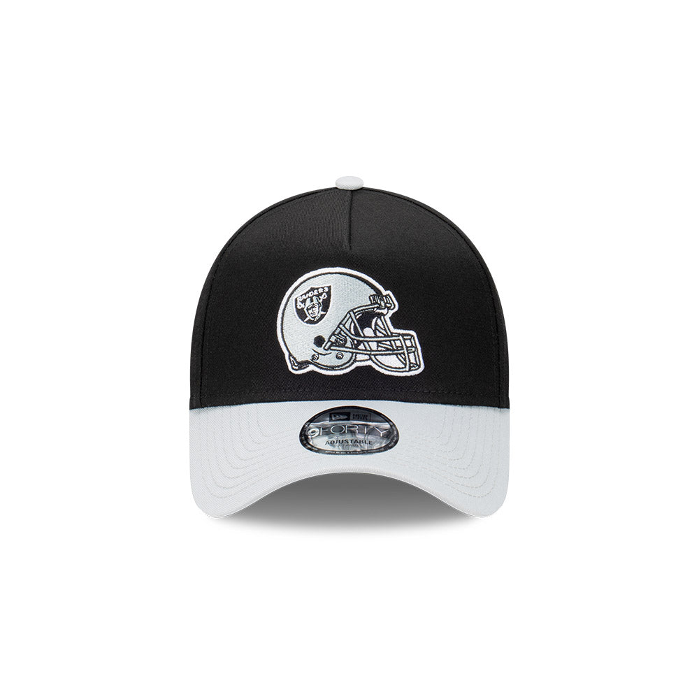 9FORTY A-Frame Oakland Raiders NFL Rivalry Black Gray Snapback