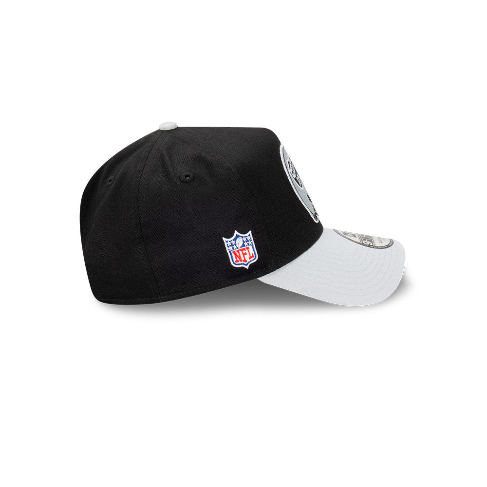 9FORTY A-Frame Oakland Raiders NFL Rivalry Black Gray Snapback 
