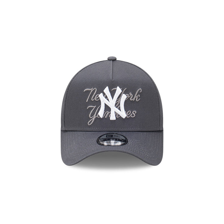 9FORTY A-Frame New York Yankees Tonal Script Graphite Snapback
