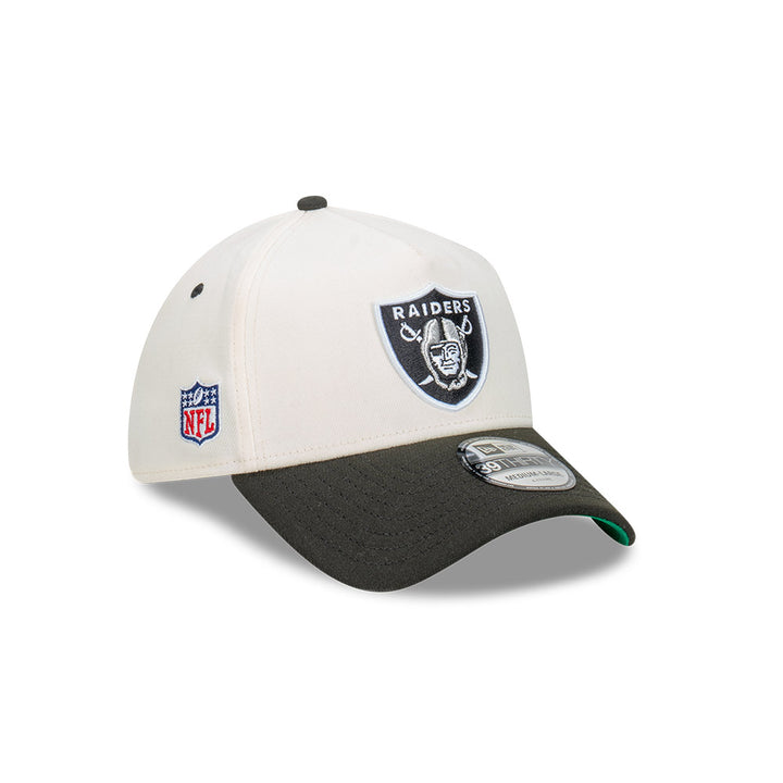 39THIRTY A-Frame Las Vegas Raiders 2-Tone Black Visor Chrome White Fitted