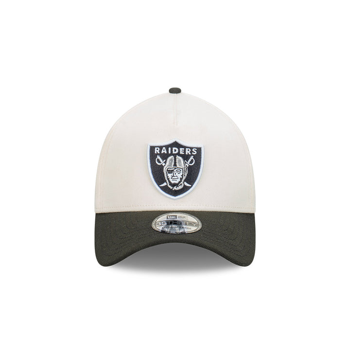 39THIRTY A-Frame Las Vegas Raiders 2-Tone Black Visor Chrome White Fitted