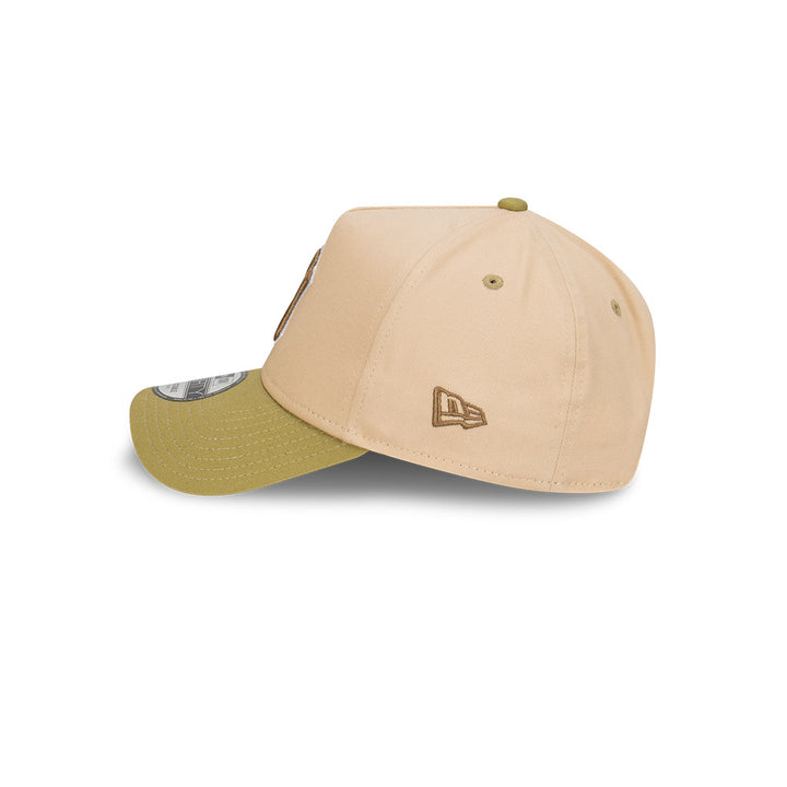 9FORTY A-Frame New York Yankees Beansprout 2-Tone Moss Green Visor Oat Milk Snapback
