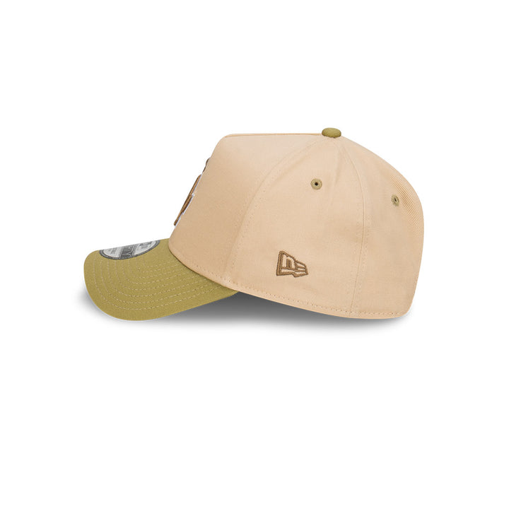 9FORTY A-Frame Los Angeles Dodgers Beansprout 2-Tone Moss Green Visor Oat Milk Snapback