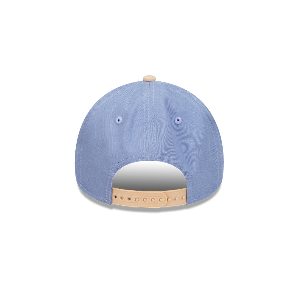 9FORTY A-Frame Los Angeles Dodgers Blueberry Cream 2-Tone Oat Milk Visor Iris Flower Snapback