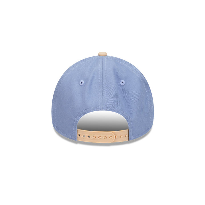 9FORTY A-Frame Los Angeles Dodgers Blueberry Cream 2-Tone Oat Milk Visor Iris Flower Snapback