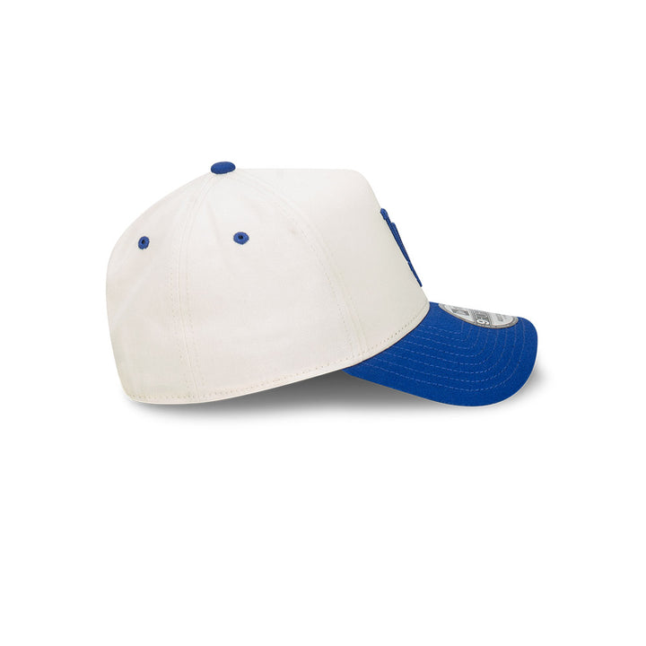 9FORTY A-Frame Los Angeles Dodgers Chrome OTC Chainstitch 2-Tone Navy Visor White Snapback
