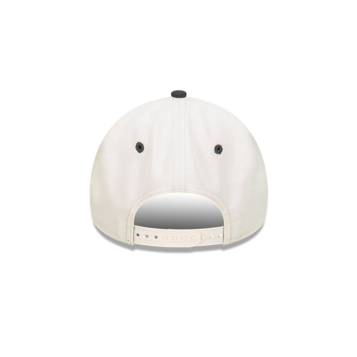 9FORTY A-Frame Chicago Bulls Chrome OTC Chainstitch 2-Tone Navy Visor White Snapback