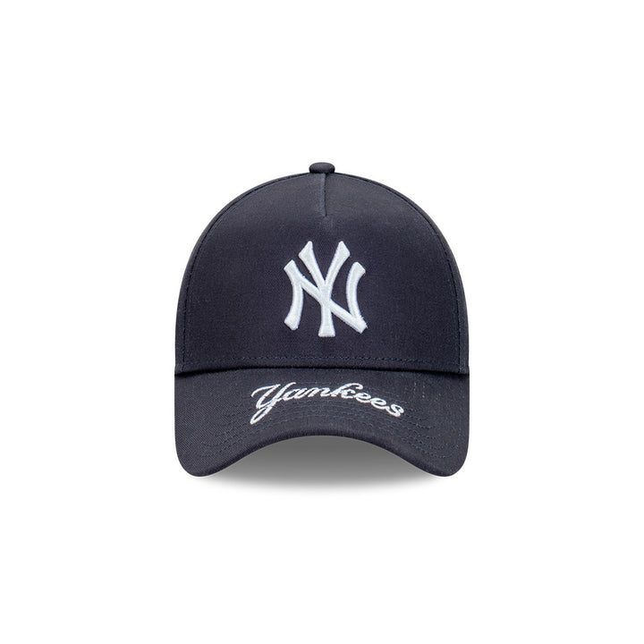 9FORTY A-Frame New York Yankees Team Visor Hit Navy Snapback