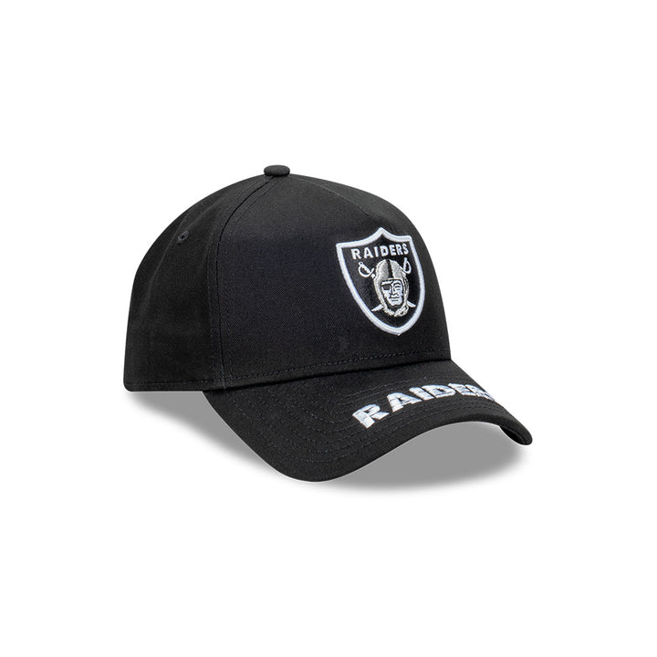 9FORTY A-Frame Las Vegas Raiders Team Visor Hit Black Snapback