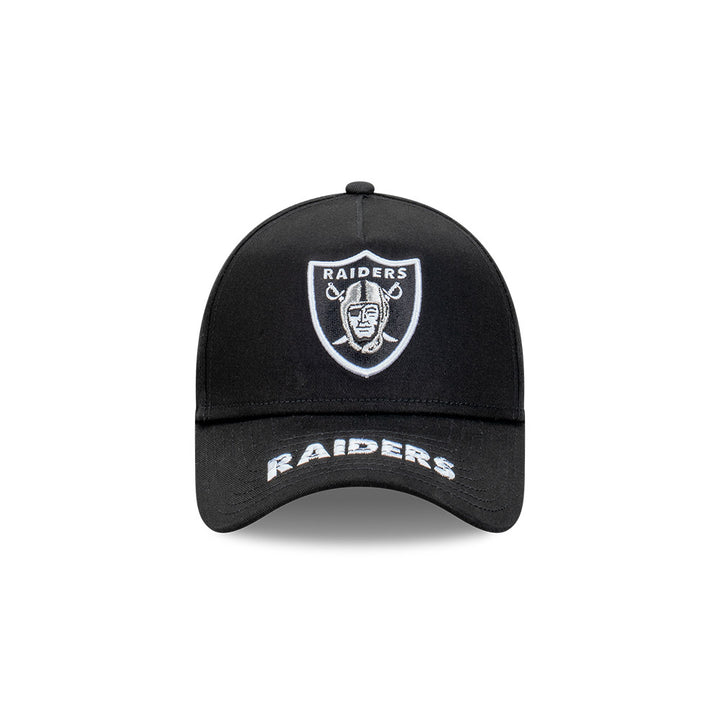 9FORTY A-Frame Las Vegas Raiders Team Visor Hit Black Snapback