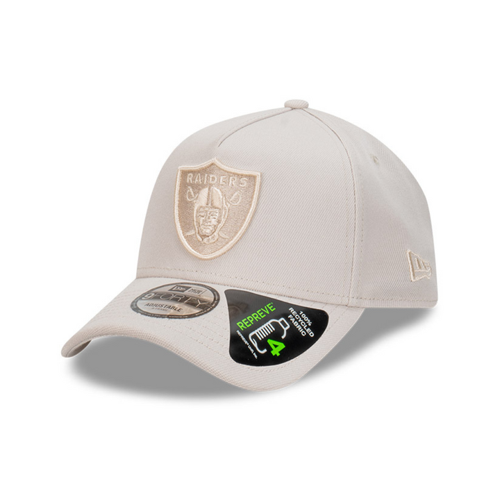 9FORTY A-Frame Las Vegas Raiders Repreve® Stone Ivory Stone Snapback
