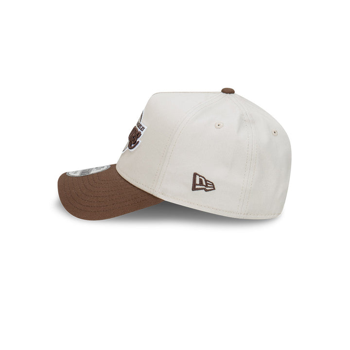 9FORTY A-Frame Los Angeles Lakers 2-Tone Vintage Stone Walnut Snapback