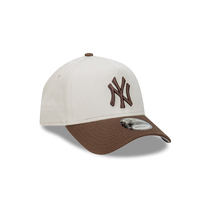 9FORTY A-Frame New York Yankees 2-Tone Vintage Stone Walnut Snapback