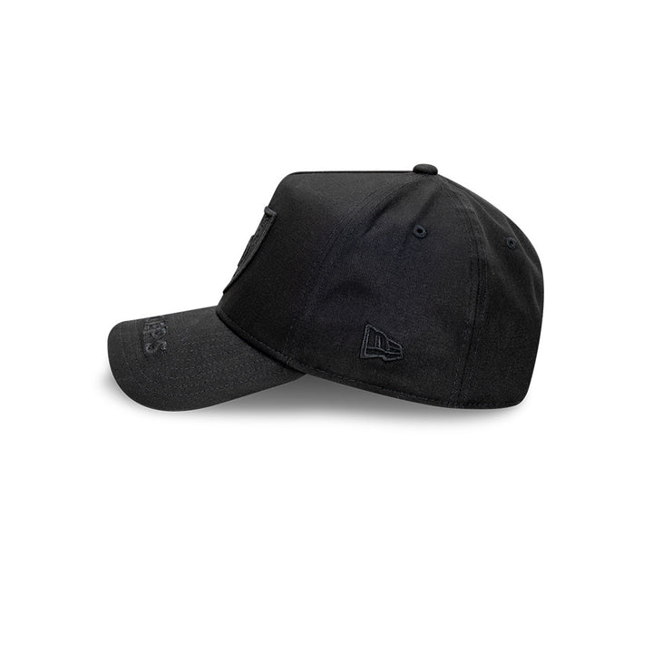 9FORTY A-Frame Las Vegas Raiders Tonal Visor Hit Black Snapback