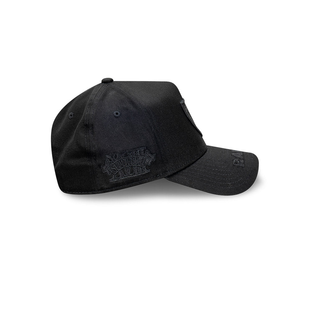 9FORTY A-Frame Las Vegas Raiders Tonal Visor Hit Black Snapback