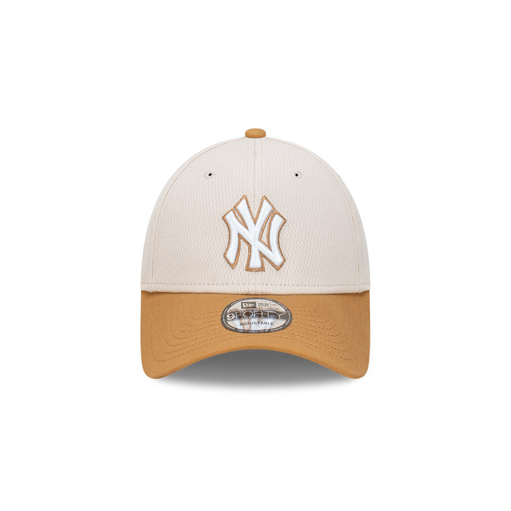 9FORTY New York Yankees Dashmark 2-Tone Wheat Visor Stone Adjustable