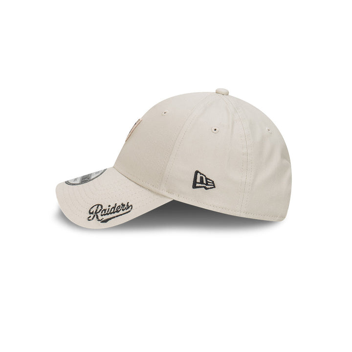 9FORTY Las Vegas Raiders Black Visor Script Stone Adjustable