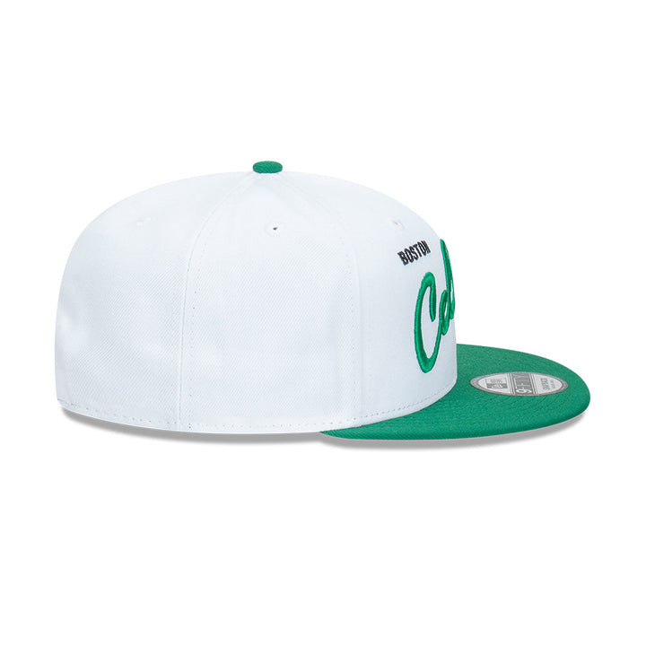 9FIFTY Boston Celtics NBA Vintage Script 2-Tone Optic White Snapback
