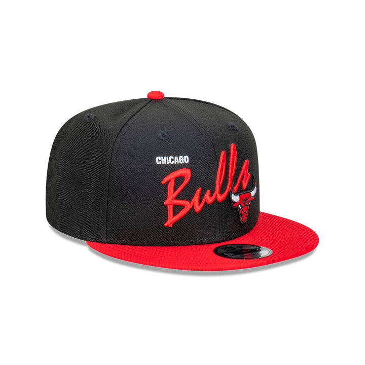 9FIFTY Chicago Bulls NBA Vintage Script 2-Tone Black Snapback