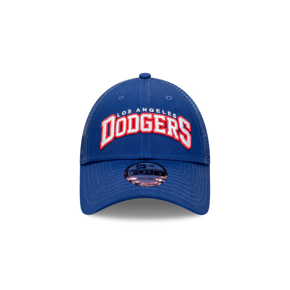 9FORTY Trucker Los Angeles Dodgers Arch Dark Royal Snapback