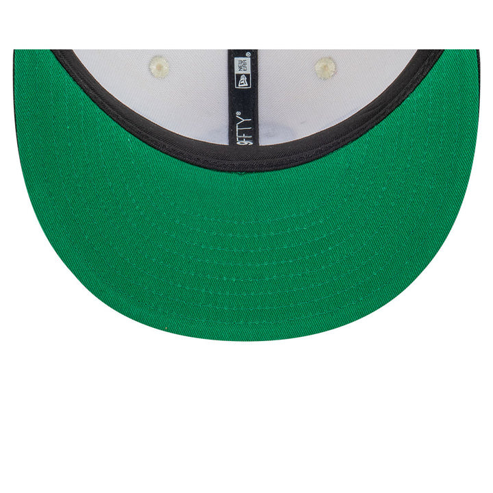 9FIFTY Las Vegas Raiders Stack Script 2-Tone Black Visor Chrome White Snapback