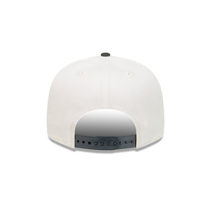 9FIFTY Las Vegas Raiders Stack Script 2-Tone Black Visor Chrome White Snapback