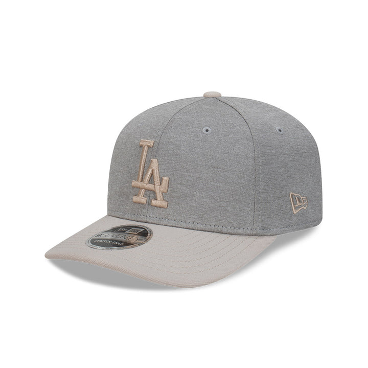 9SEVENTY Los Angeles Dodgers Shadow Tech 2-Tone Stone Visor Gray Snapback