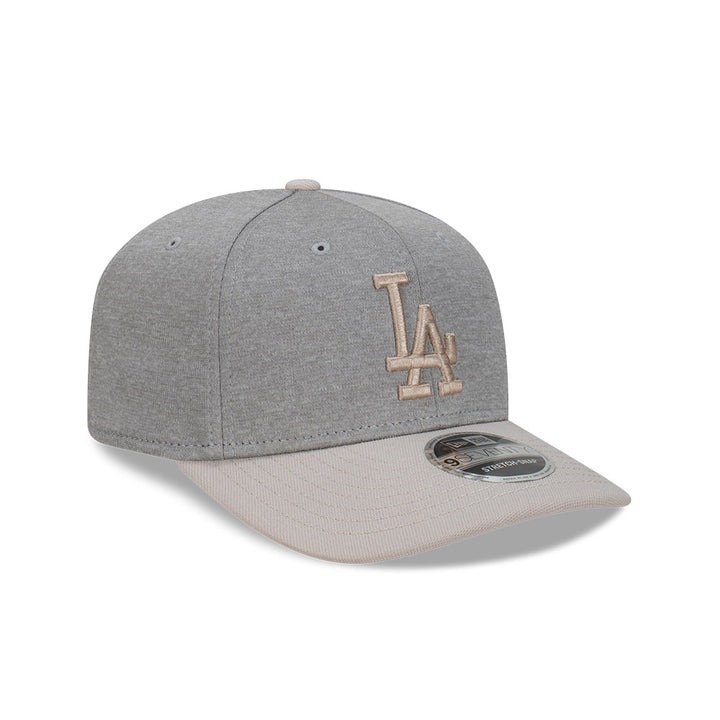 9SEVENTY Los Angeles Dodgers Shadow Tech 2-Tone Stone Visor Gray Snapback