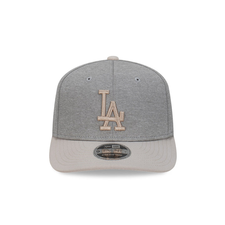 9SEVENTY Los Angeles Dodgers Shadow Tech 2-Tone Stone Visor Gray Snapback