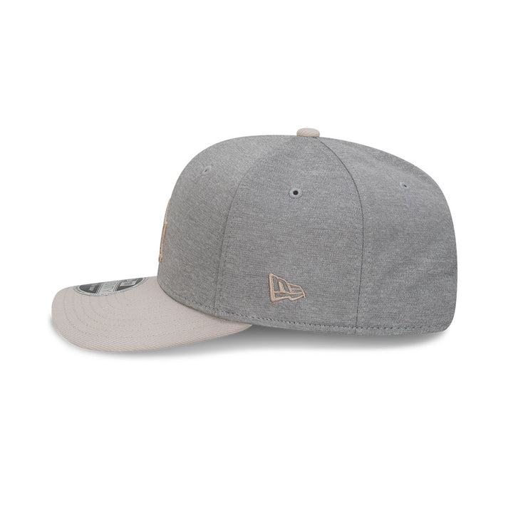 9SEVENTY Los Angeles Dodgers Shadow Tech 2-Tone Stone Visor Gray Snapback