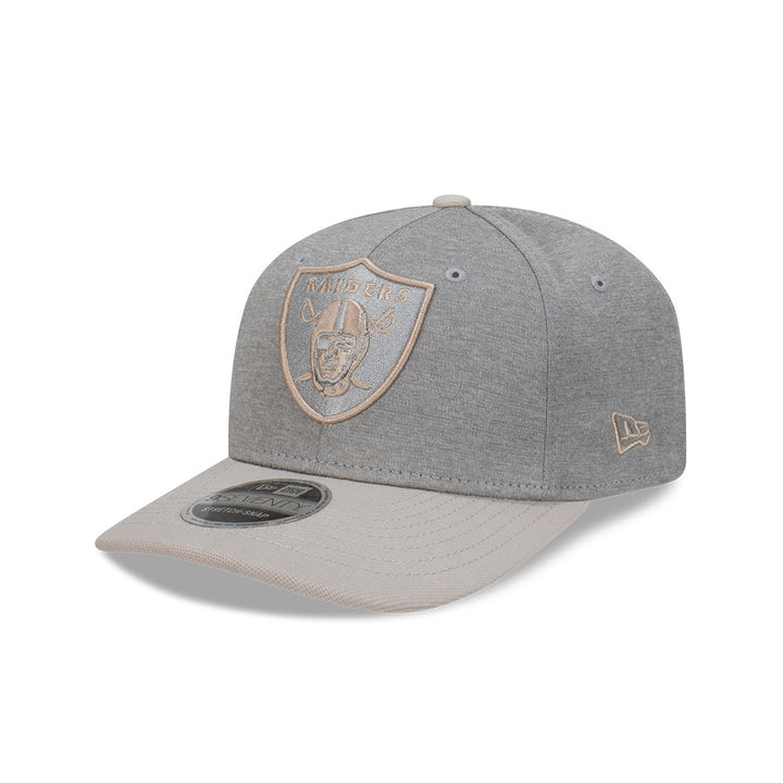 9SEVENTY Las Vegas Raiders Shadow Tech 2-Tone Stone Visor Gray Snapback