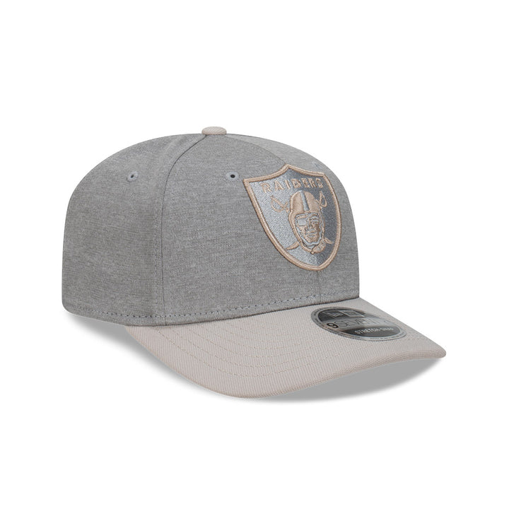 9SEVENTY Las Vegas Raiders Shadow Tech 2-Tone Stone Visor Gray Snapback