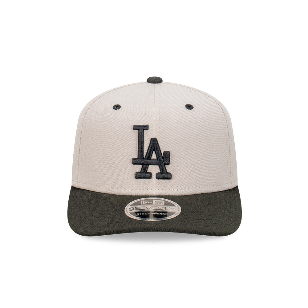 9SEVENTY Los Angeles Dodgers Stone Black 2-Tone Stretch Snapback