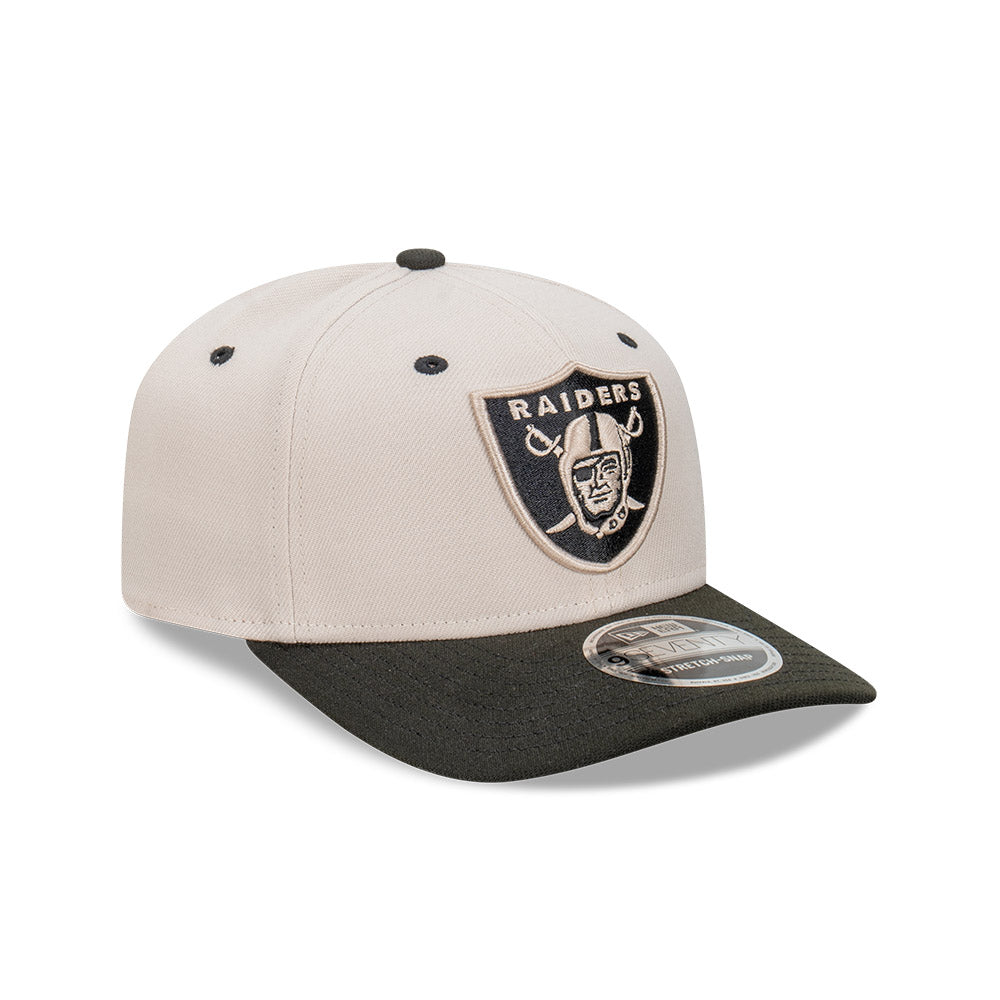 9SEVENTY Las Vegas Raiders Stone Black 2-Tone Stretch Snapback