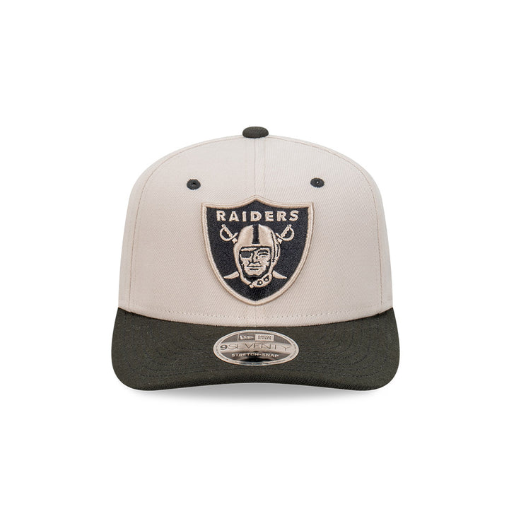 9SEVENTY Las Vegas Raiders Stone Black 2-Tone Stretch Snapback