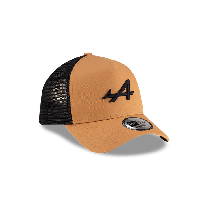 9FORTY E-Frame Trucker Alpine Formula 1 Team Racing Seasonal Dark Beige Snapback