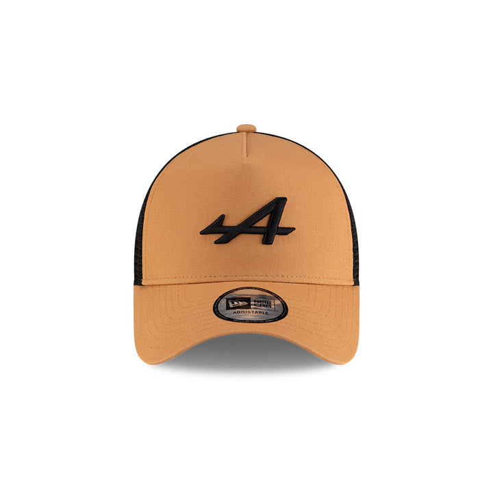 9FORTY E-Frame Trucker Alpine Formula 1 Team Racing Seasonal Dark Beige Snapback