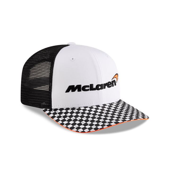 9FIFTY McLaren Formula 1 Team Checkered Visor White Pre-Curve Snapback