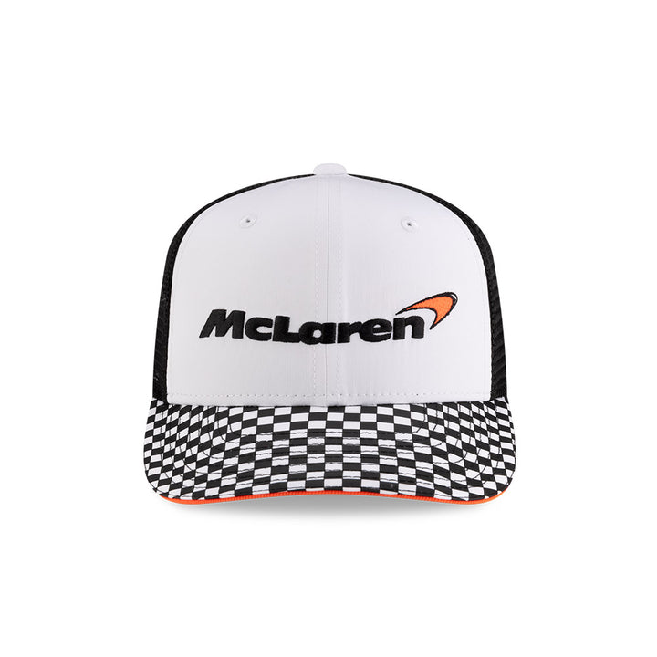 9FIFTY McLaren Formula 1 Team Checkered Visor White Pre-Curve Snapback