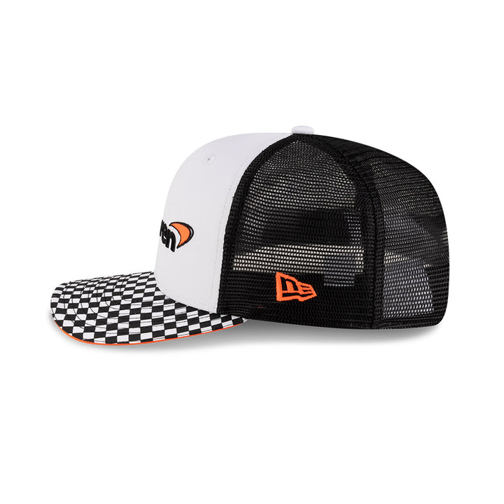 9FIFTY McLaren Formula 1 Team Checkered Visor White Pre-Curve Snapback