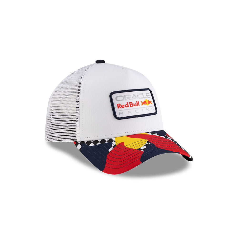 9FORTY E-Frame Trucker Red Bull Formula 1 Team Abstract White Snapback