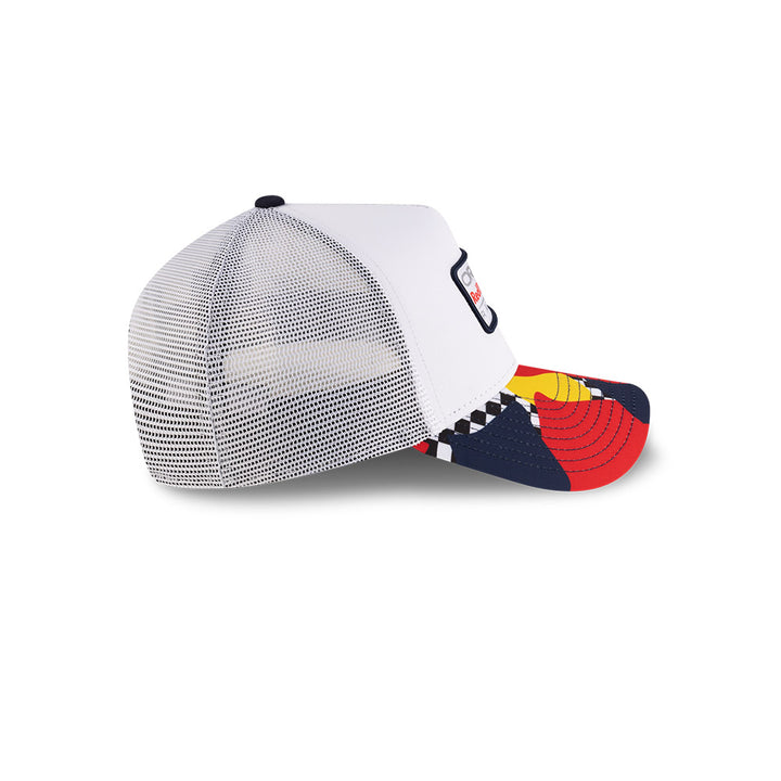 9FORTY E-Frame Trucker Red Bull Formula 1 Team Abstract White Snapback
